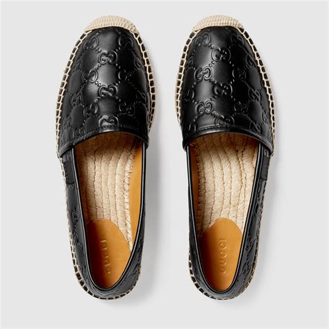 gucci leather espadrilles|gucci espadrille flats.